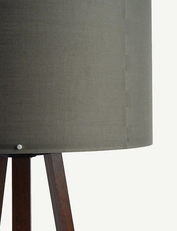 Peggy Demonte Tripod Lambader Antrasit-Ceviz (36x36x140 cm)