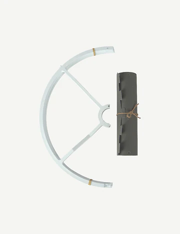 Peggy Demonte Tripod Lambader Antrasit-Ceviz (36x36x140 cm)