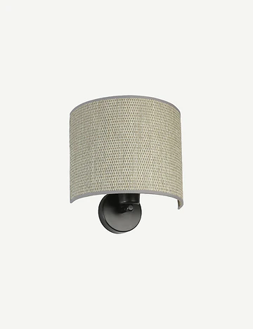 Mare Oval Bambu Aplik Gri