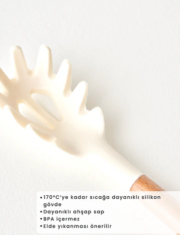 Olivia 3'lü Silikon Servis Seti Krem