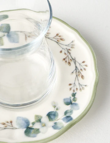 Ocaliptus Stoneware 52 Parça 12 Kişilik Kahvaltı Takımı Yeşil