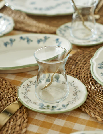 Ocaliptus Stoneware 52 Parça 12 Kişilik Kahvaltı Takımı Yeşil