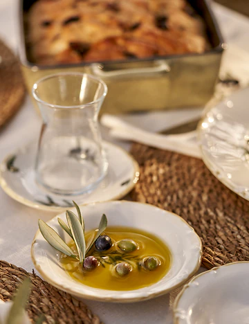 Olive Porselen 52 Parça 12 Kişilik Kahvaltı Takımı Yeşil