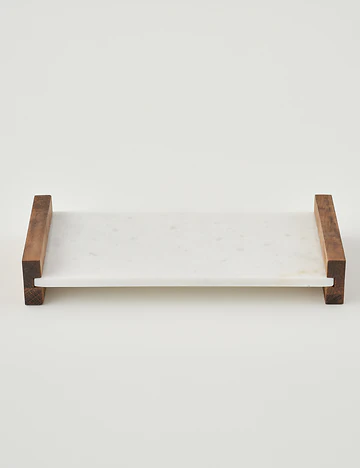 Olmo Mermer Dekoratif Tepsi Naturel (15x30 cm)