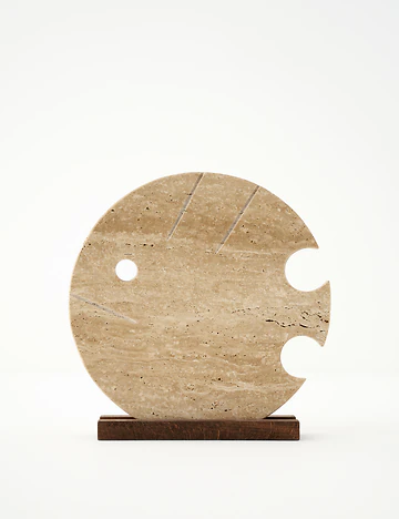 Ephesus Traverten Fish Dekoratif Obje Naturel (25x13x6 cm)
