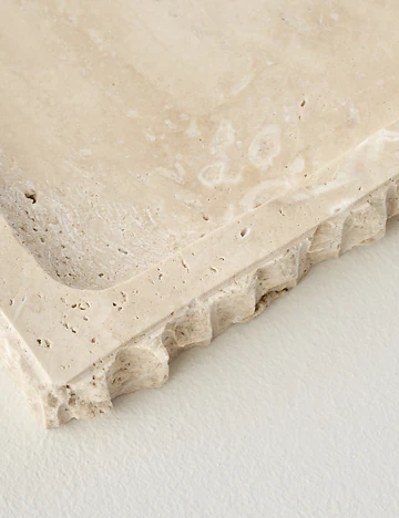 Ephesus Traverten Dekoratif Tabak Naturel (14x27 cm)
