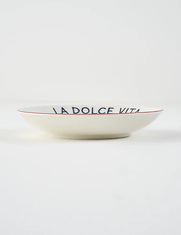 Line Porselen Çukur Tabak Beyaz (21 cm)
