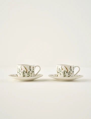 Gardenia Porselen 2'li Çay Fincanı Seti (180 cc)
