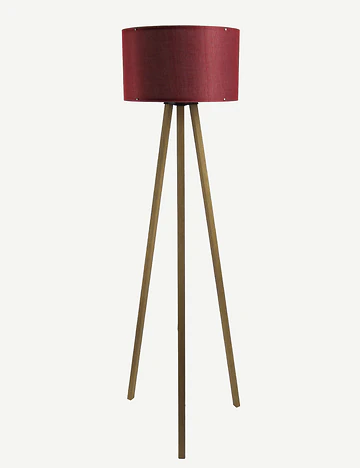 Peggy Demonte Tripod Lambader Bordo-Naturel (36x36x140 cm)