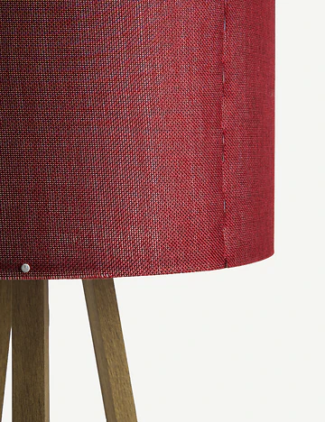 Peggy Demonte Tripod Lambader Bordo-Naturel (36x36x140 cm)