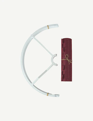 Peggy Demonte Tripod Lambader Bordo-Naturel (36x36x140 cm)