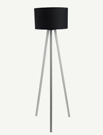 Peggy Demonte Tripod Lambader Siyah-Beyaz (36x36x140 cm)