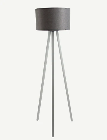 Peggy Demonte Tripod Lambader Gri-Beyaz (36x36x140 cm)