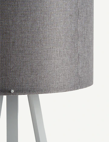 Peggy Demonte Tripod Lambader Gri-Beyaz (36x36x140 cm)