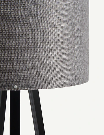 Peggy Demonte Tripod Lambader Gri-Siyah (36x36x140 cm)