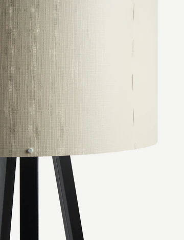 Peggy Demonte Tripod Lambader Finlin Krem-Siyah (36x36x140 cm)