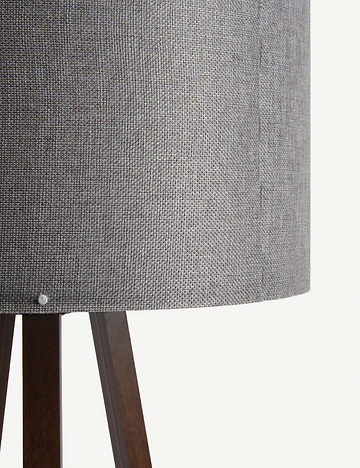 Peggy Demonte Tripod Lambader Gri-Ceviz (36x36x140 cm)