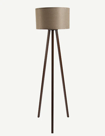 Peggy Demonte Tripod Lambader Jüt-Ceviz (36x36x140 cm)