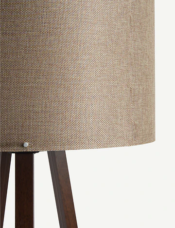 Peggy Demonte Tripod Lambader Jüt-Ceviz (36x36x140 cm)