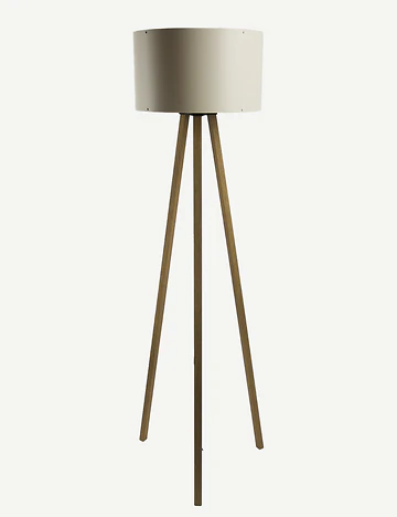 Peggy Demonte Tripod Lambader Finlin Krem-Naturel (36x36x140 cm)
