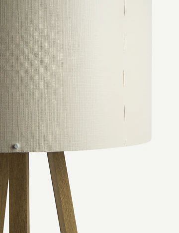 Peggy Demonte Tripod Lambader Finlin Krem-Naturel (36x36x140 cm)