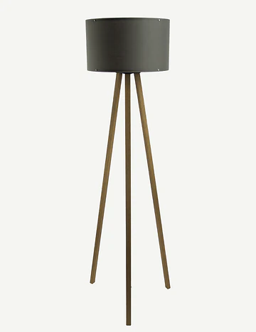Peggy Demonte Tripod Lambader Antrasit-Naturel (36x36x140 cm)