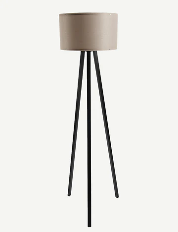 Peggy Demonte Tripod Lambader Bej-Siyah (36x36x140 cm)