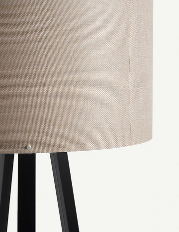 Peggy Demonte Tripod Lambader Bej-Siyah (36x36x140 cm)