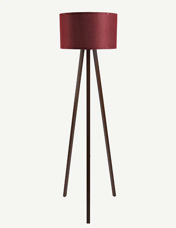 Peggy Demonte Tripod Lambader Bordo-Ceviz (36x36x140 cm)