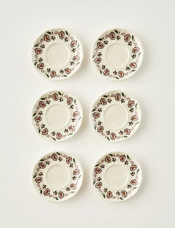 Grandma 6'lı Çay Tabağı Seti (11,5 cm)