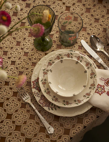 Grandma Porselen 24 Parça 6 Kişilik Yemek Takımı