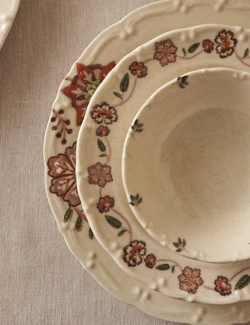 Grandma Porselen 24 Parça 6 Kişilik Yemek Takımı