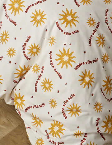 %100 Pamuk Ranforce Sunset Tek Kişilik Nevresim Seti (160x220 cm)