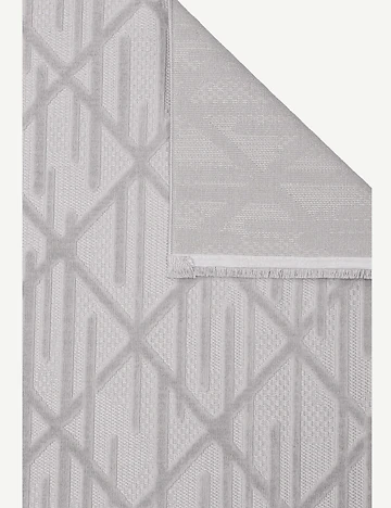 Iris Geometrik Desenli Halı Gri (120x180 cm)