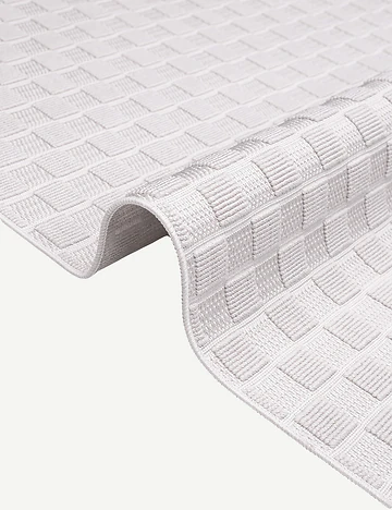 Pixel Geometrik Desenli Halı Vizon (160x230 cm)