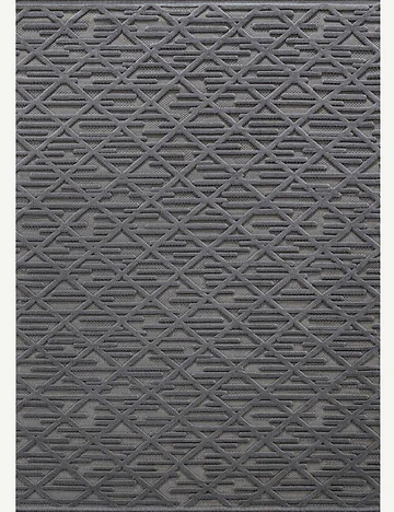 Iris Geometrik Desenli Halı Antrasit (160x230 cm)