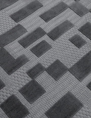 Arwen Geometrik Desenli Halı Antrasit (100x200 cm)