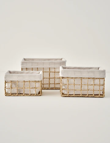 Sand Organizer Hasır Sepet Naturel (26x18x16 cm)