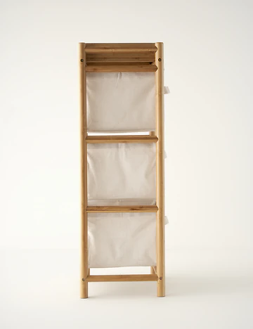 Terra Bambu Bez Çekmeceli Düzenleyici Raf Naturel (90x35x30 cm)